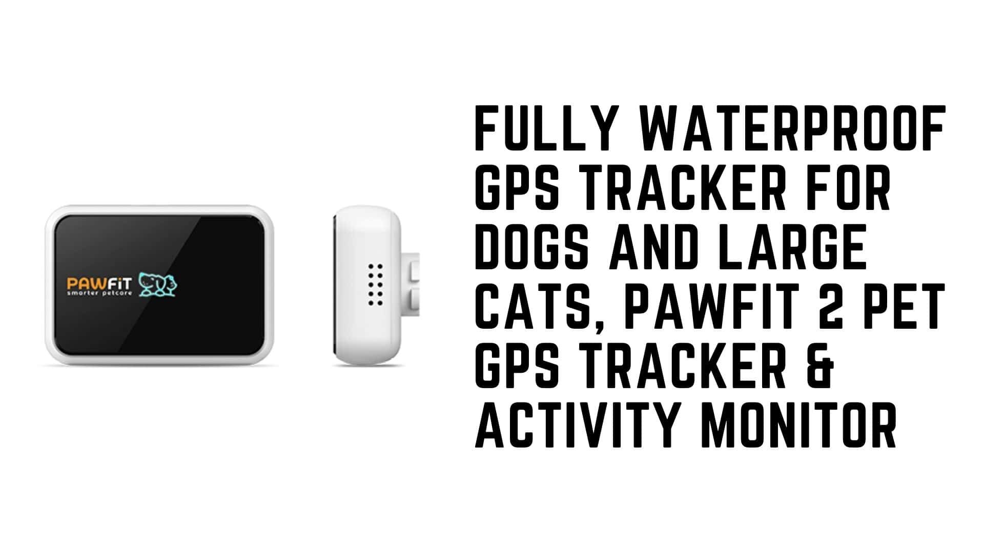Fully Waterproof GPS Tracker for Dogs and Large Cats, Pawfit 2 Pet GPS Tracker & Activity Monitor